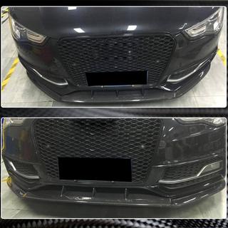 Front kofangerlæbe Lip V4 (til S-Line 2012-2015, kulfiber) Audi A5 2007–2015 foto 3