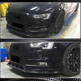 Front kofangerlæbe Lip V4 (til S-Line 2012-2015, kulfiber) Audi A5 2007–2015 foto 4