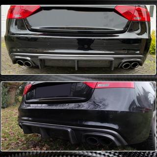 Bagkofanger-diffuser V3 (til S-Line 2012-2015, carbon) Audi A5 2007–2015 foto 4