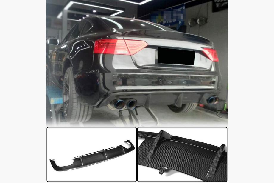 Audi A5 2007–2015 Bagkofangerdiffuser V1 (til S-Line 2012-2015, Carbon) Image