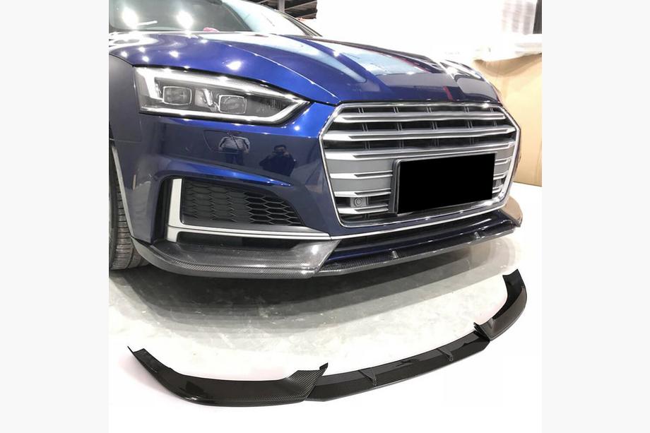 Audi A5 2016–2025 Front kofanger-lip (til S-Line coupé/cabriolet 2016-2020, carbon) Image