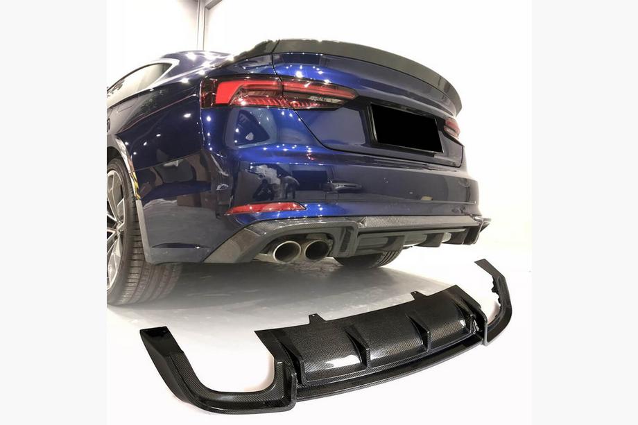 Audi A5 2016–2025 Bagkofanger-diffuser V2 (til S-Line 2016-2020, carbon) Image