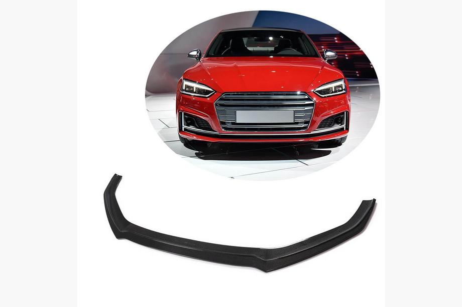 Audi A5 2016–2025 Frontlip til forreste kofanger Lip V1 (til S-Line 2016-2020, carbon) Image