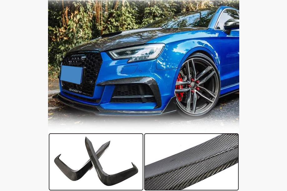 Audi A5 2016–2025 Frontkofanger-lip Flap V1 (til S-Line 2016-2020, carbon) Foto 2