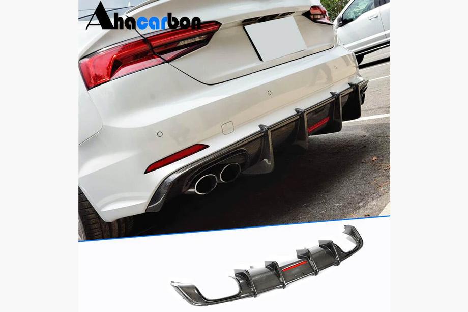 Audi A5 2016–2025 Bagkofanger-diffuser V1 (til S-Line 2016-2020, carbon) Image