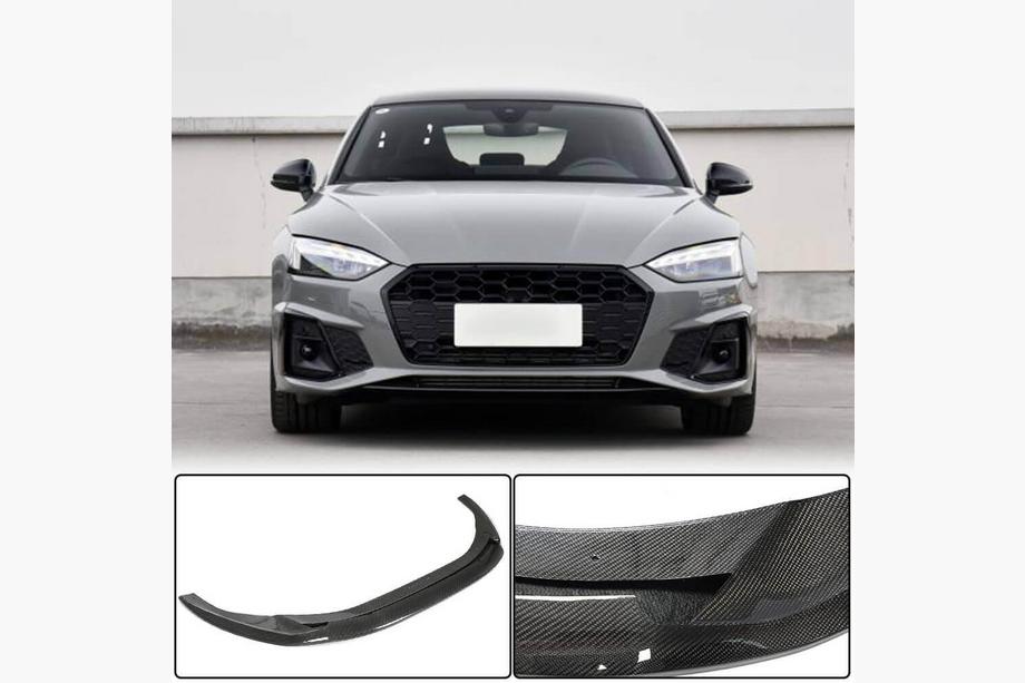 Audi A5 2016–2025 Frontlæbe til forreste kofanger Lip V3 (til S-Line 2021-2025, kulfiber) Image