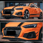 Audi A5 2016–2025 Front bumper læbe Lip V1 (til S-Line 2021-2025, carbon) foto 4