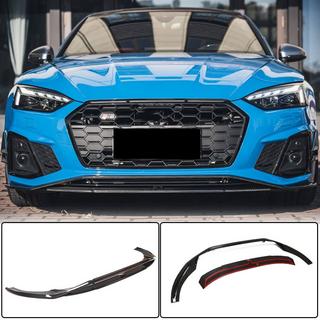 Front bumper læbe Lip V1 (til S-Line 2021-2025, carbon) foto 1