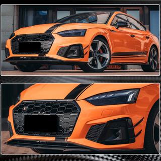Front bumper læbe Lip V1 (til S-Line 2021-2025, carbon) foto 4