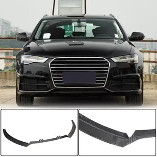 Frontkofanger lip-tilsats i carbon V2 (til S-Line 2014-2018) foto 1