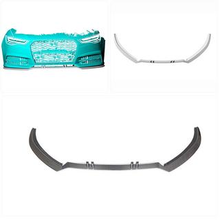 Frontkofanger lip-tilsats i carbon V2 (til S-Line 2014-2018) foto 2