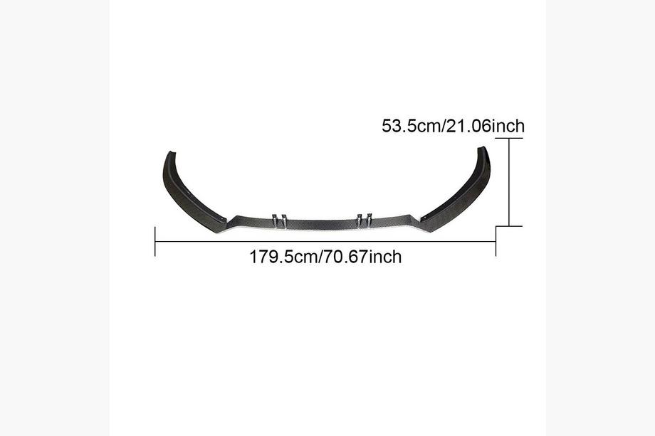 Audi A6 C7 2011–2018 Frontkofanger lip-tilsats i carbon V2 (til S-Line 2014-2018) Foto 5