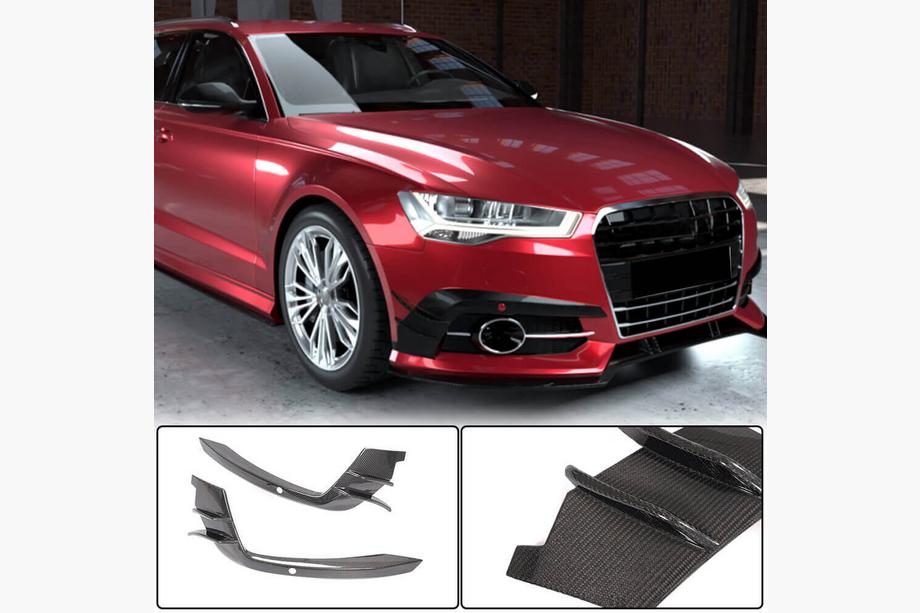 Audi A6 C7 2011–2017 Kulfiber tågelygteafdækninger (til S-Line 2014-2018) Image