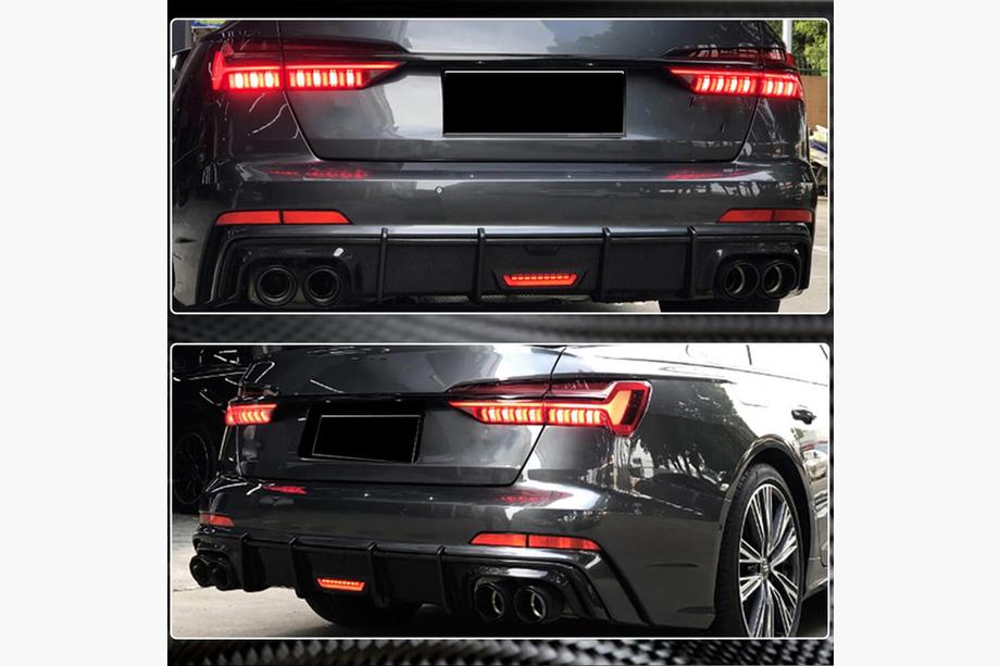 Audi A6 C7 2011–2017 Bagkofanger diffuser i carbon (til S-Line 2014-2018) Image