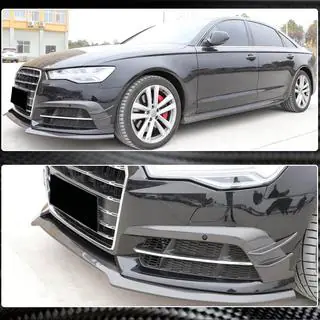 Front bumperlæbe Carbon V3 (til S-Line 2014-2018) foto 3