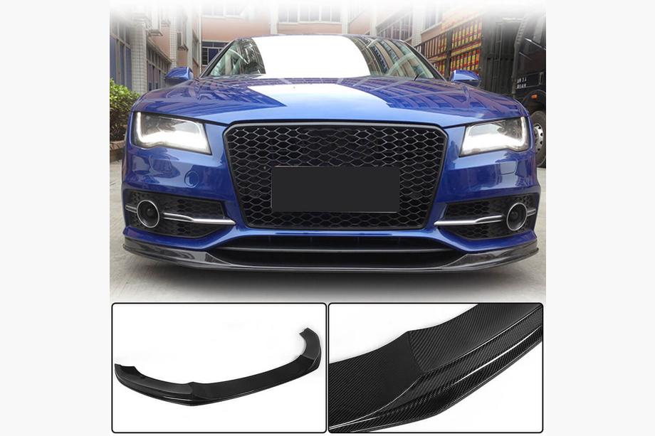 Audi A7 2010–2018 Frontspoilerlæbe Lip V2 (til S-Line 2010-2014, carbon) Image
