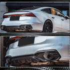 Audi A7 2018– Bagkofanger-diffuser med udstødningsenderør (til S-Line 2018-2022, dry carbon) foto 4