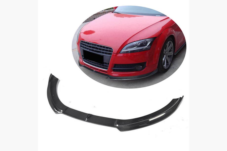Audi TT 2006–2014 Frontspoiler-læbe til kofanger Lip V1 (2006-2010, Carbon) Image