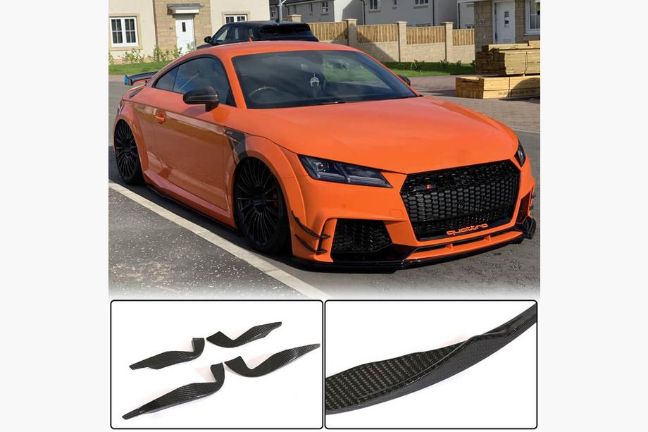 Audi TT 2014–2023 Sidesplittere til frontkofanger (til RS, 2016-2019, Kulfiber) Image