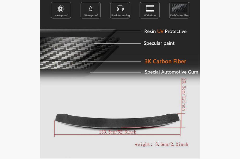 Audi TT 2006–2014 Spoiler V1 (kulfiber) Foto 6