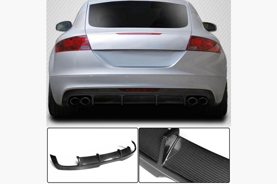 Audi TT 2006–2014 Bagkofanger-diffuser (plast) V1 Image