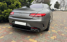 Mercedes S-class C217 Coupé 2014–2020 Bageste diffuser med udstødningstipper Silver (2018-2020) foto 1