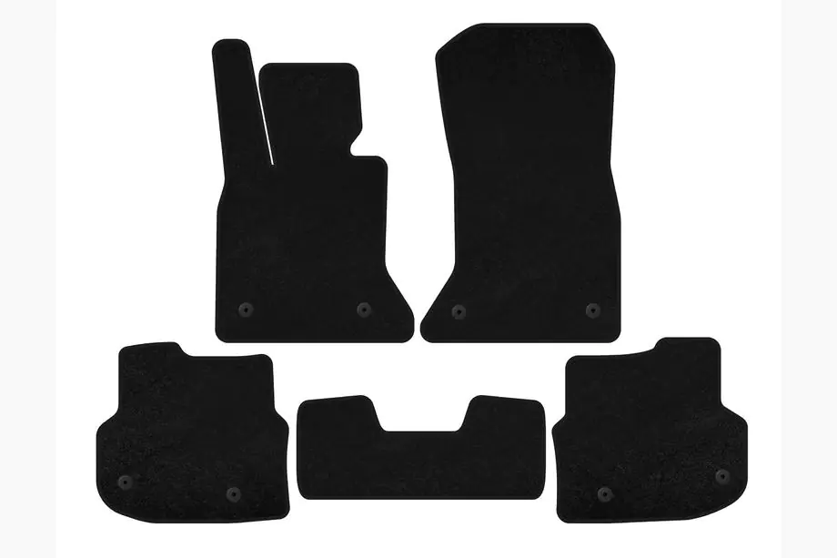 BMW 5-serie F10/F11 2010–2016 Premium tekstilmåtter (2010-2013, Sort) Foto 1