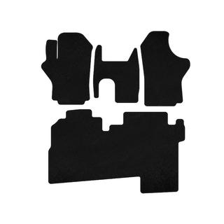 Premium tekstilmåtter til kabine (2004-2007, 2 rækker, 8-personers, sort) Hyundai H200, H1, Starex 1998–2007 foto 1