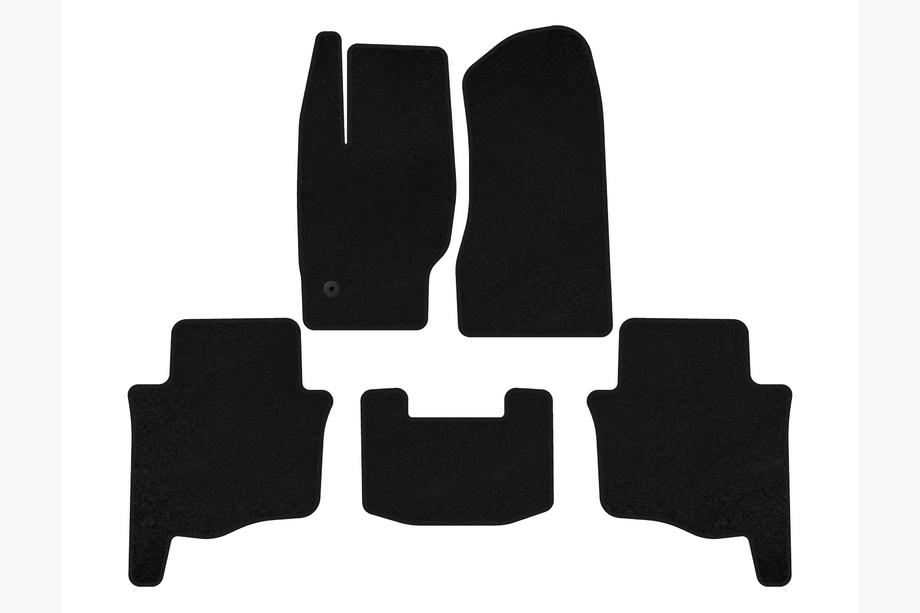 Jeep Grand Cherokee WK 2004–2010 Premium tekstilmåtter (Sort) Image