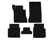 Mercedes S-class W126 1979–1991 Tekstilmåtter Premium (SD, kort akselafstand, sort) foto 1