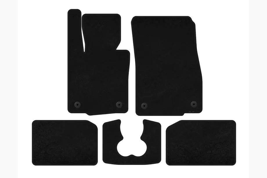 Mini Cooper F55/56/57 2014–2023 Tekstilmåtter Premium (til S F55, 5-dørs, sort) Image