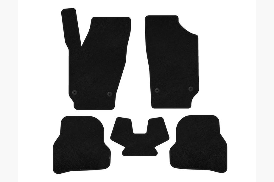 Seat Ibiza 2010–2017 Premium tekstilmåtter til kabine (2010-2012, HB, 5-dørs, sort) Image