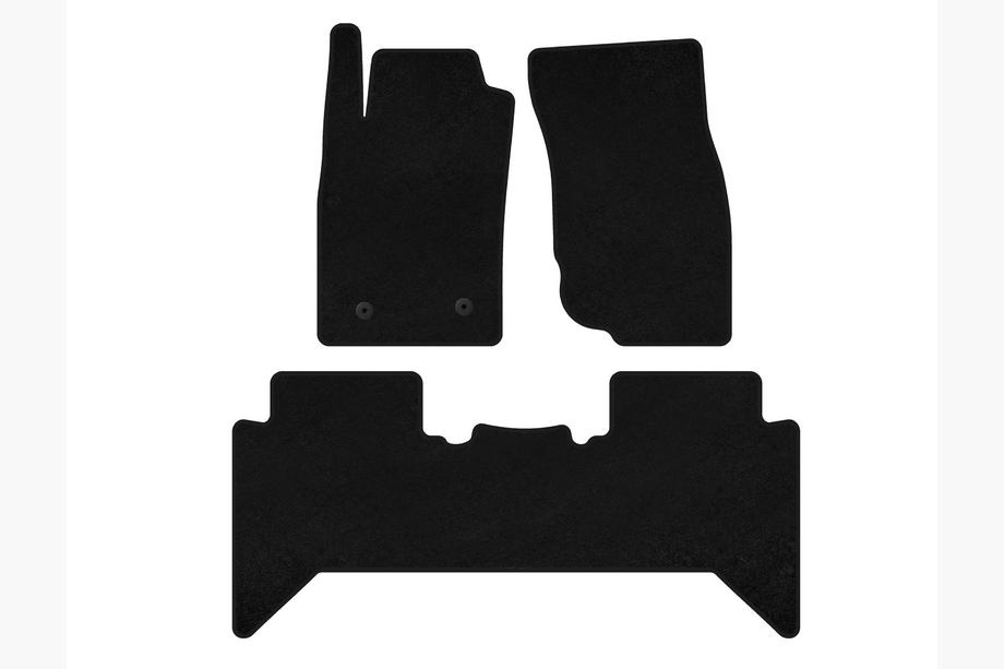 Toyota Hilux 2006–2015 Premium V2 tekstilmåtter til kabinen (sorte) Image