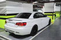 BMW 3-serie E92/E93 2006–2013 M3-Style bagspoiler (til E93, carbon) foto 5
