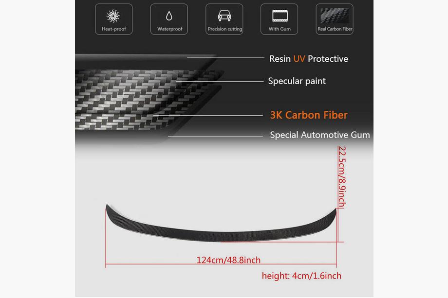 BMW 3-serie F30/F31 2012–2019 P-Style spoiler (til F30/F80, kulfiber) Foto 6