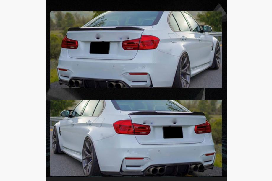 BMW 3-serie F30/F31 2012–2019 Spoiler PSM-Style V4 (til F30/F80, kulfiber) Foto 2