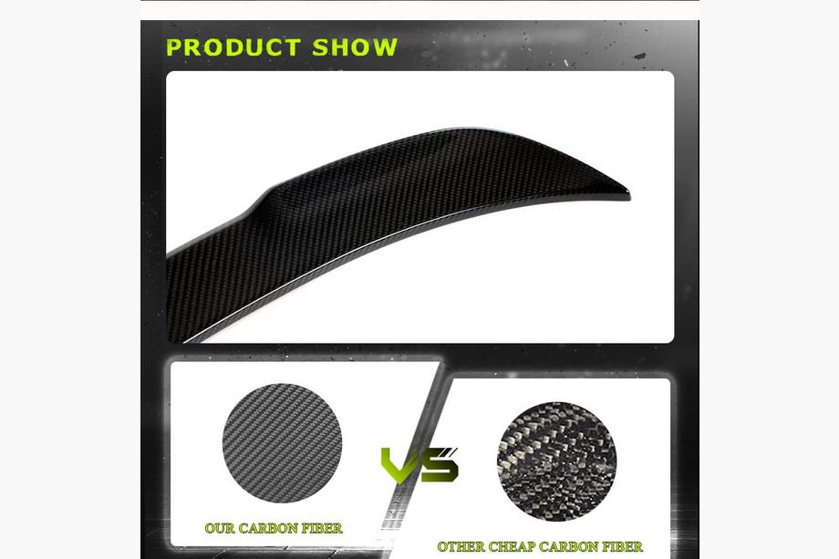 BMW 3-serie F30/F31 2012–2019 Spoiler PSM-Style V4 (til F30/F80, kulfiber) Foto 4
