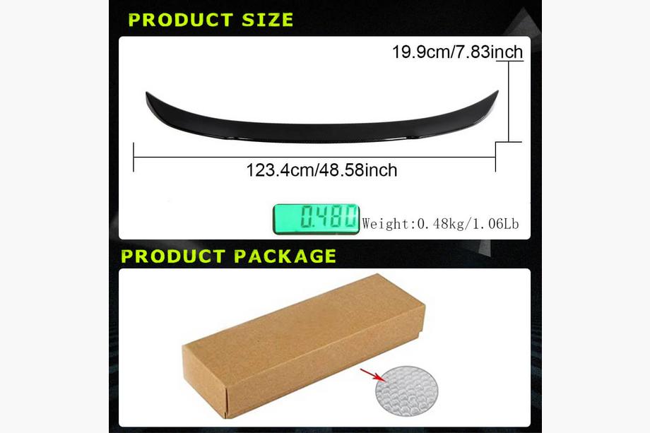 BMW 3-serie F30/F31 2012–2019 Spoiler PSM-Style V4 (til F30/F80, kulfiber) Foto 5