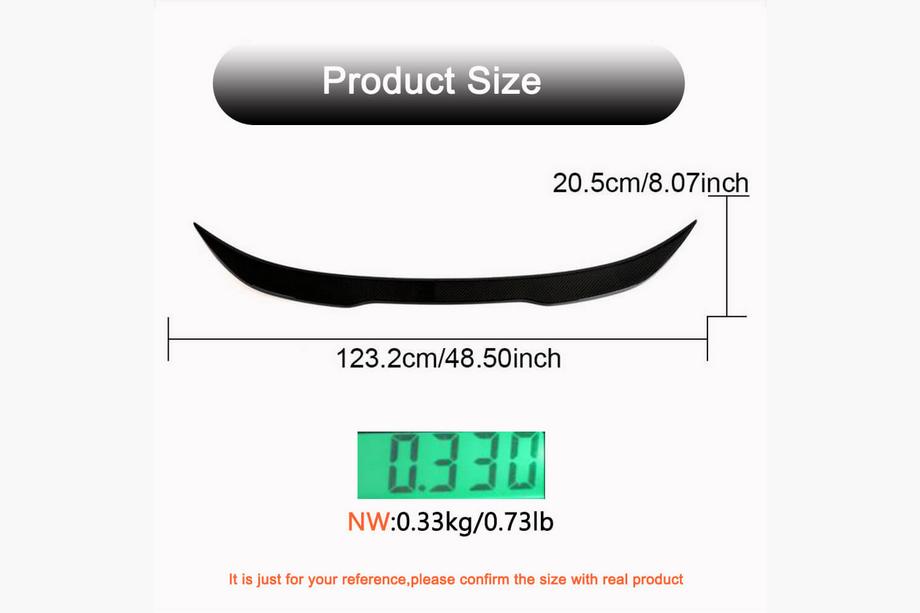 BMW 3-serie F30/F31 2012–2019 PSM-Style V2 spoiler (til F30/F80, carbon) Foto 6