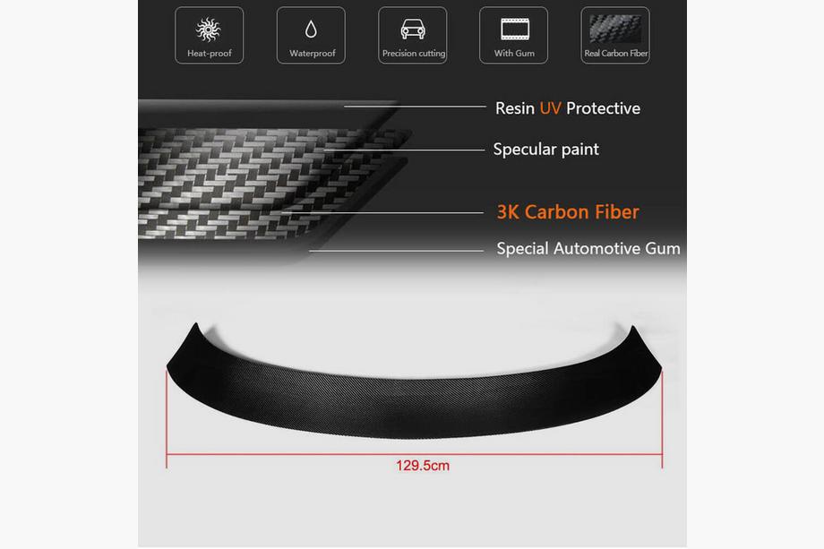 BMW 3-serie F34 2013–2020 Spoiler V1 (kulfiber) Foto 7