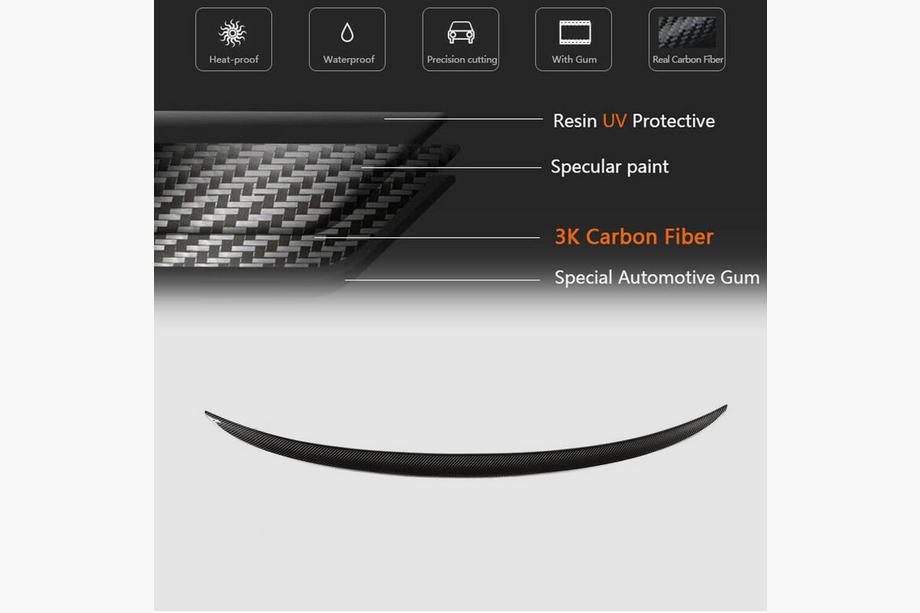 BMW 3-serie G20/G21 2018– Bagklapspoiler i carbon V20 (SD) Foto 5