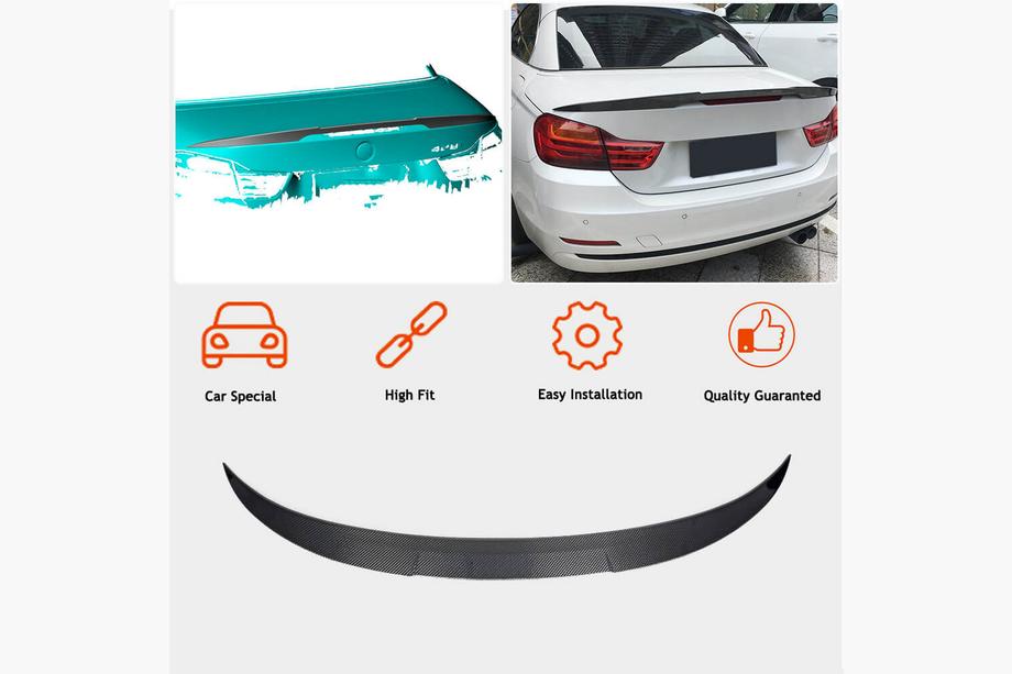 BMW 4-serie F32/F33/F36 2012–2020 Spoiler P-Stlye (til F33/F83, carbon) Foto 2