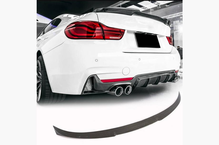BMW 4-serie F32/F33/F36 2012–2020 Bagklapspoiler Carbon V4 (til F36) Image