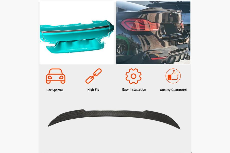 BMW 4-serie F32/F33/F36 2012–2020 Bagklapspoiler Carbon V5 (til F36) Foto 2