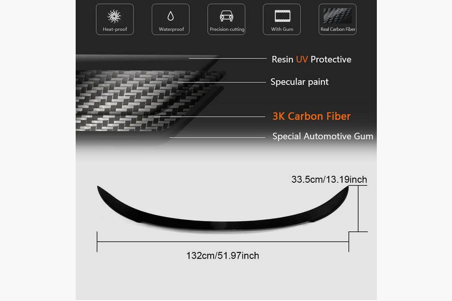 BMW 6-serie F12/F13/F06 2011–2018 Bagklapspoiler FRP V7 (til F12) Foto 7