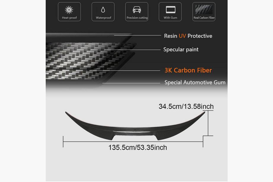 BMW 8-serie G14/G15/G16 2018– PSM-Style spoiler (til G14/F91, carbon) Foto 5