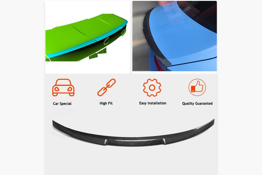BMW 4-serie F32/F33/F36 2012–2020 M4-Style V4 spoiler (til F82, kulstof) Foto 2