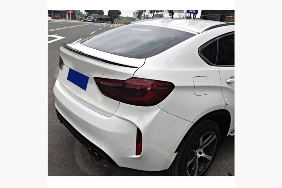 BMW X6 E71 2008–2014 Spoiler V1 (kulfiber) Foto 2