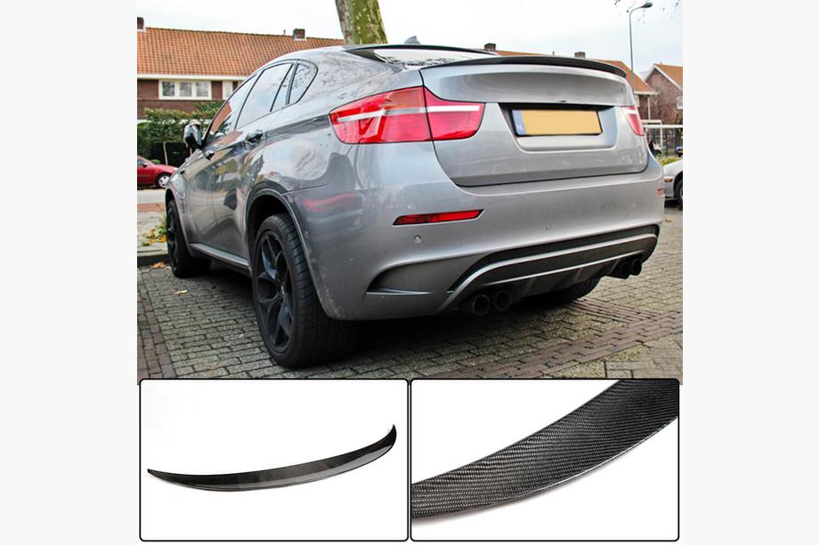 BMW X6 E71 2008–2014 Spoiler V1 (kulfiber) Foto 6