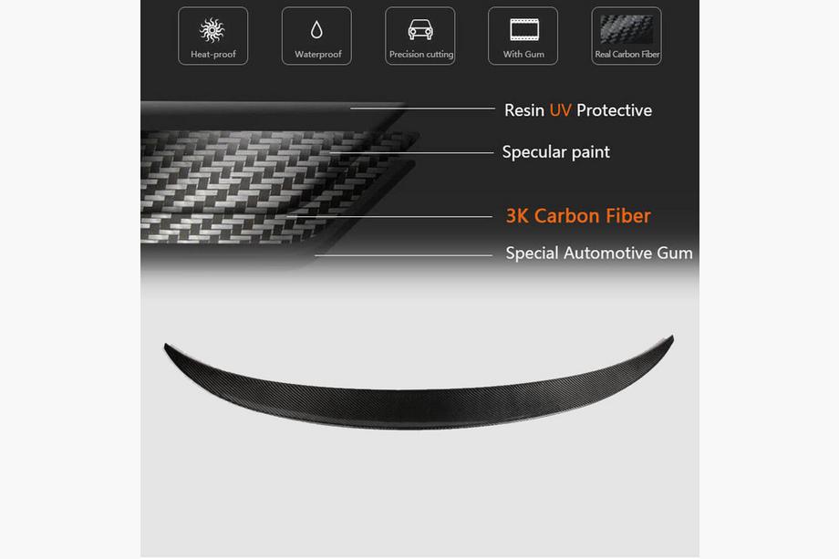 BMW X6 E71 2008–2014 Spoiler V1 (kulfiber) Foto 11